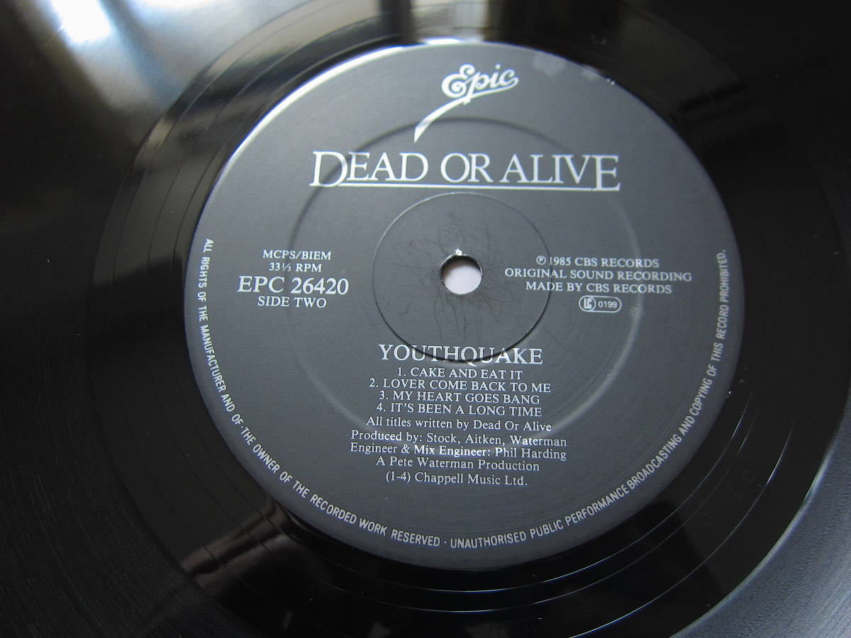 □ DEAD OR ALIVE YOUTHQUAKE UK盤オリジナル美盤！ マトA1/B3_画像8