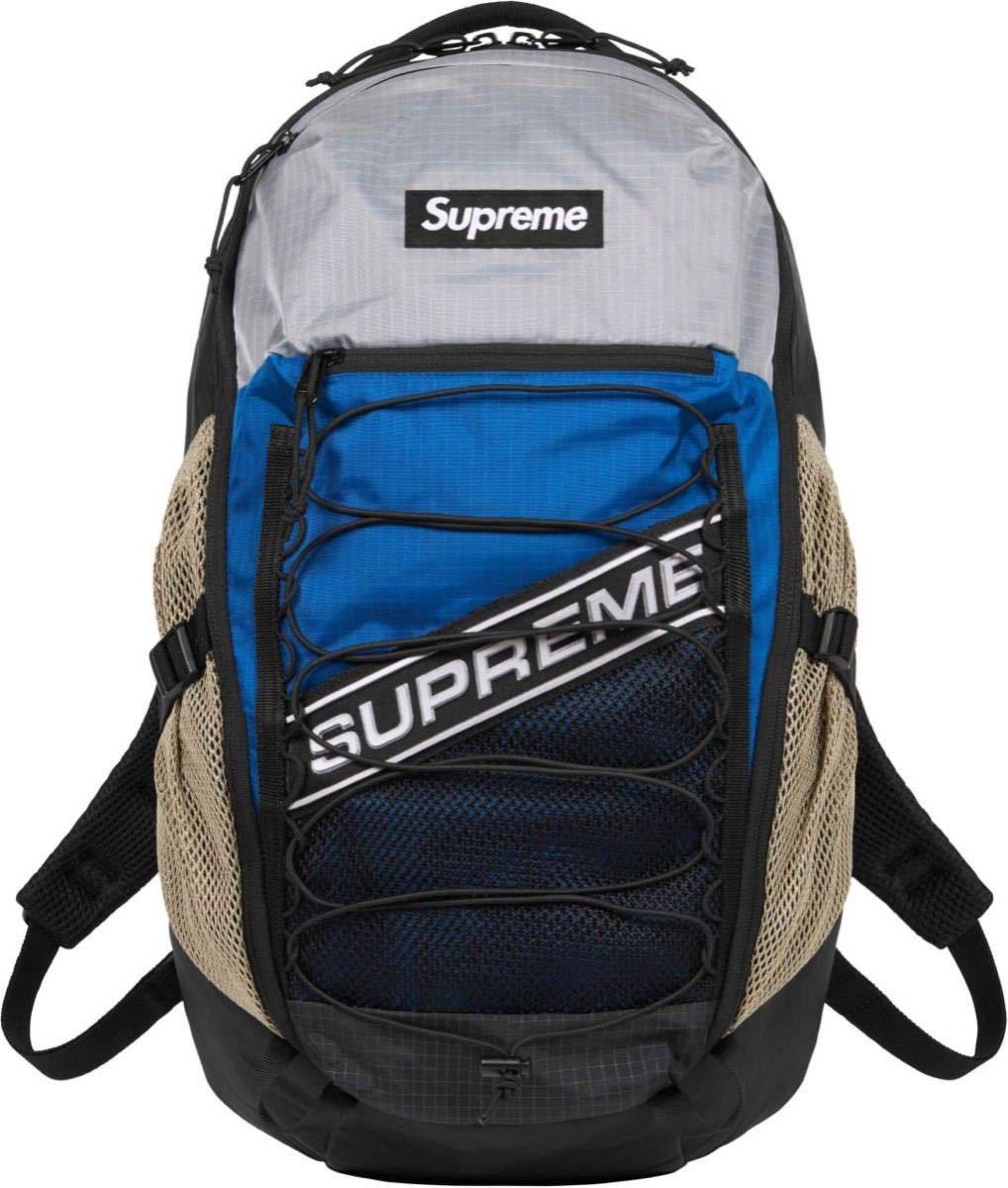 【あすつく】 シュプリーム SUPREME 新品 24 【新品未使用】23AW BACKPACK 即決早い者勝ち 青 ブルー BLUE BAG バッグ かばん 鞄 リュック バッグパック かばん、バッグ
