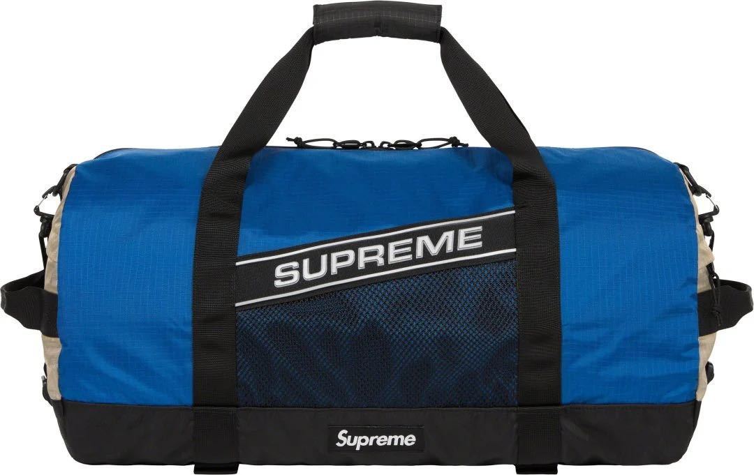 【新品未使用】23AW 24 新品 SUPREME シュプリーム DUFFLE BAG ダッフルバッグ 鞄 かばん BLUE ブルー 青色 即決早い者勝ち