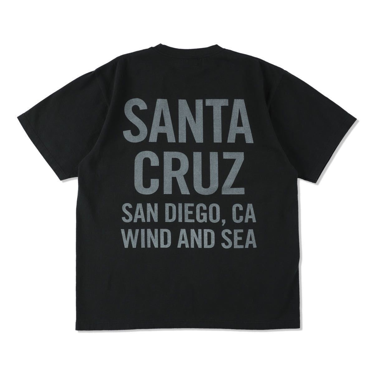 【新品未使用】23AW 24 新品 WIND AND SEA ウィンダンシー SD SANTACRUZ S/S POCKET TEE Tシャツ カットソー 半袖 BLACK M ブラック 黒色_画像1