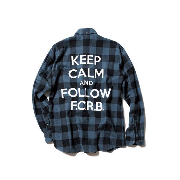 【レターパックプラス対応】FCRB f.c real bristol エフシーレアルブリストル SOPHNET ソフ KEEP CALM FLANNEL CHECK SHIRT チェックシャツ_画像1