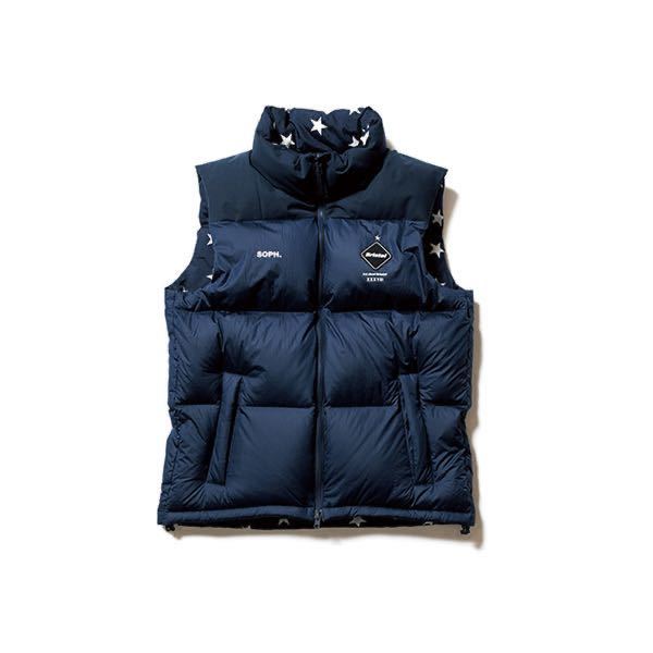 【良品】【リバーシブル】FCRB f.c real bristol エフシーレアルブリストル SOPHNET ソフ REVERSIBLE DOWN VEST ダウンベスト ブルゾン_画像1