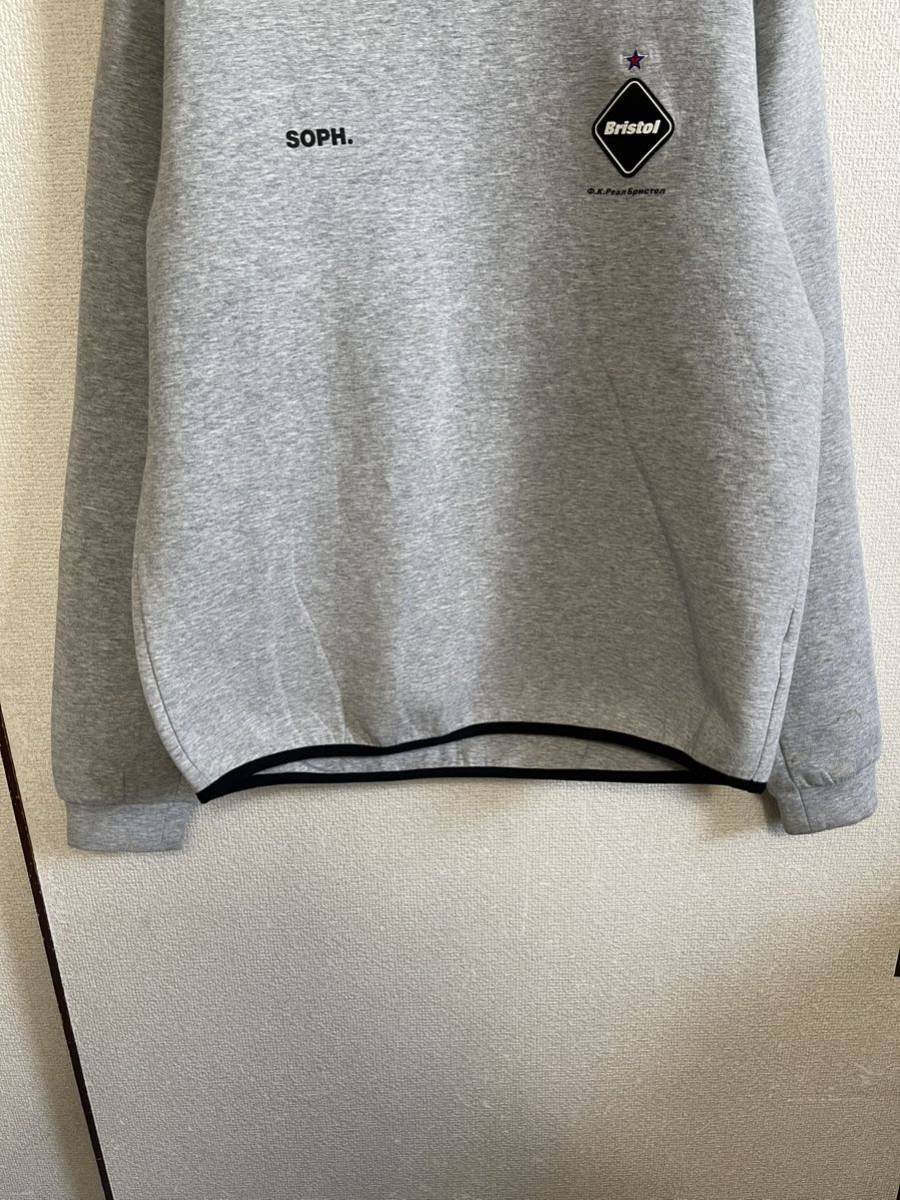 【レターパックプラス対応】FCRB f.c real bristol エフシーレアルブリストル SOPHNET ソフネット SWEAT CREW NECK TOP スウェット GREY_画像7