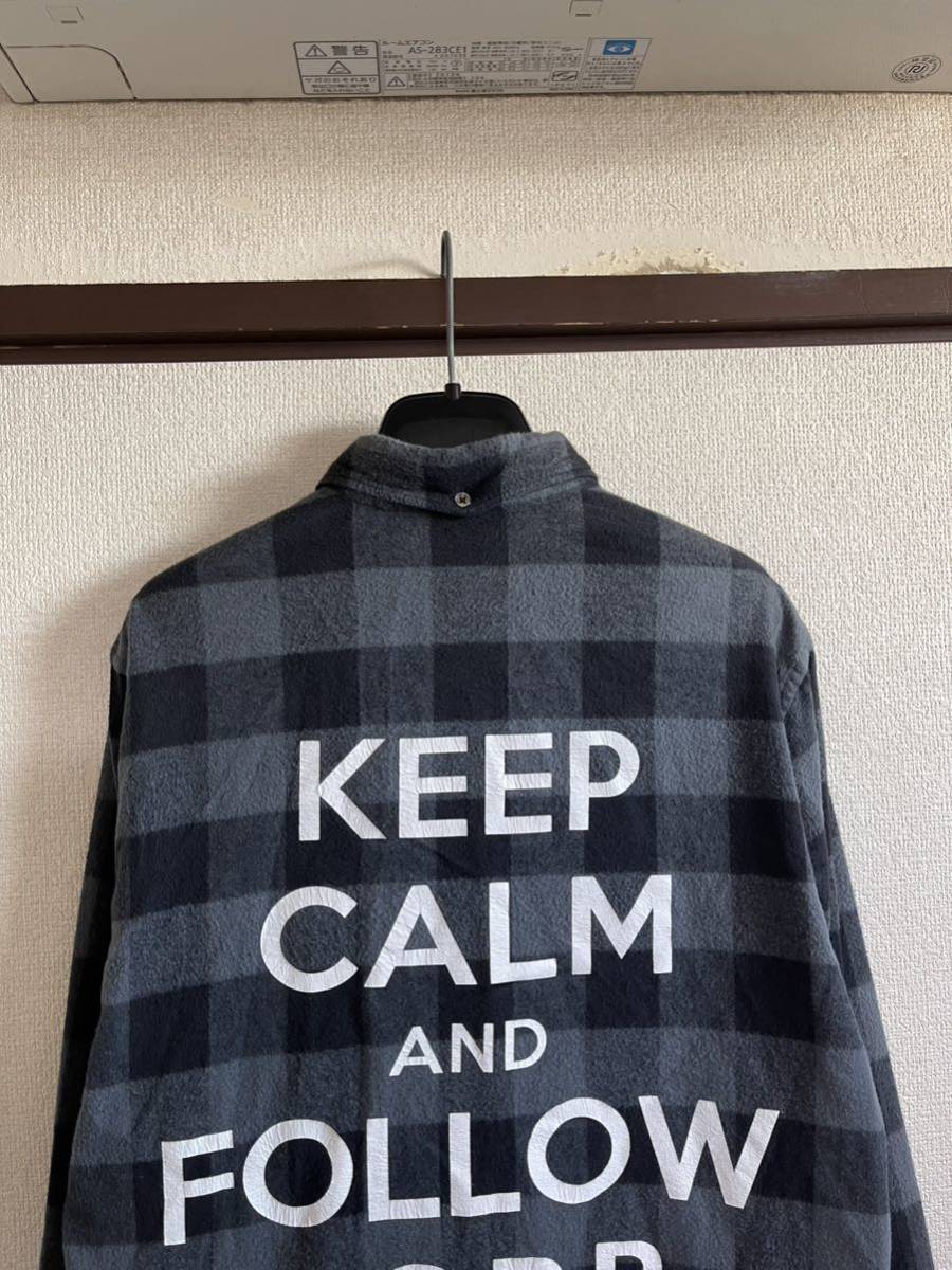 【レターパックプラス対応】FCRB f.c real bristol エフシーレアルブリストル SOPHNET ソフ KEEP CALM FLANNEL CHECK SHIRT チェックシャツ_画像5