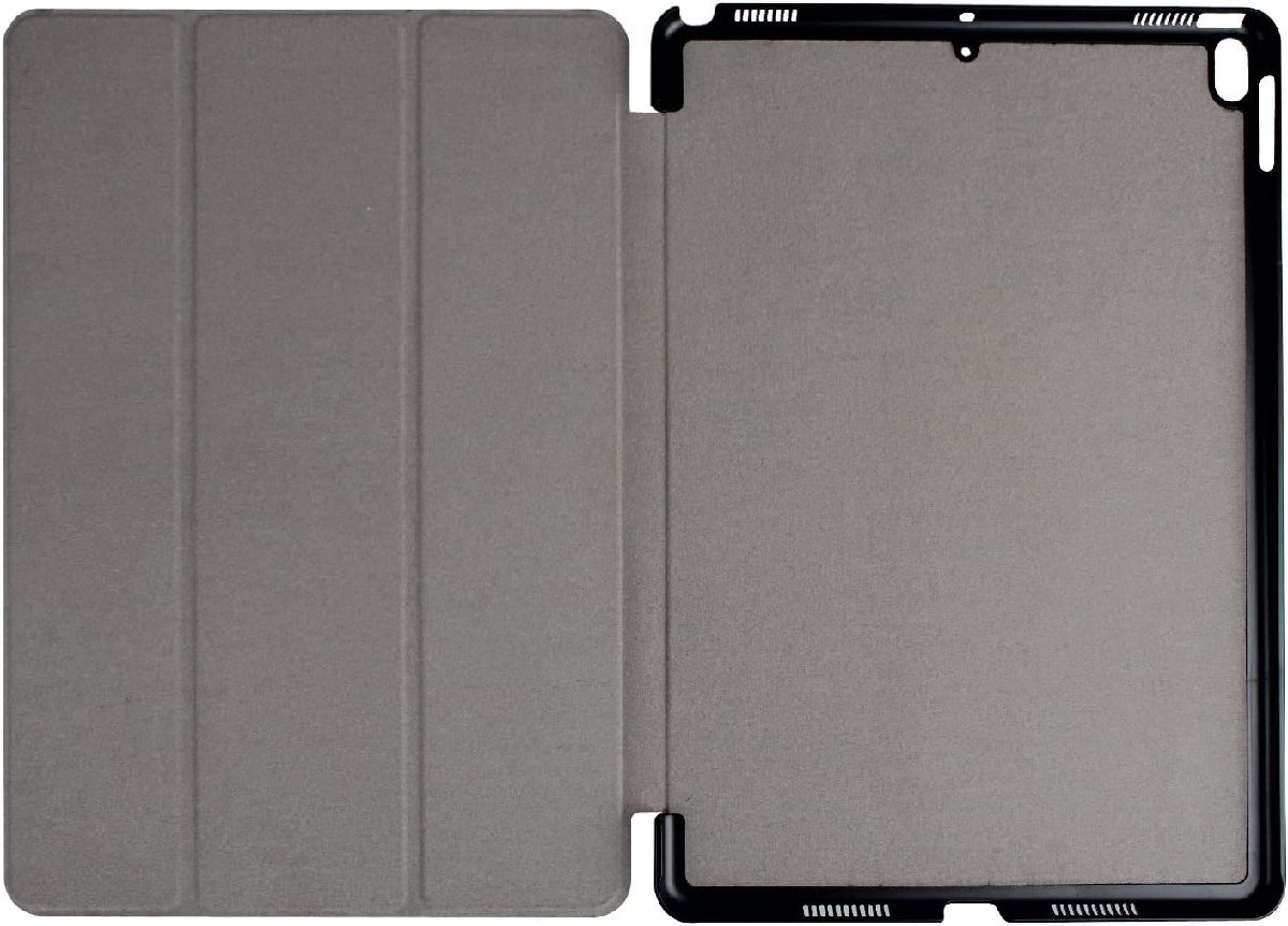 iPad Pro 10.5インチ 2017/Air3 2019用 PUレザー 三つ折り スマートケース　スタンド機能 ブラック_画像3