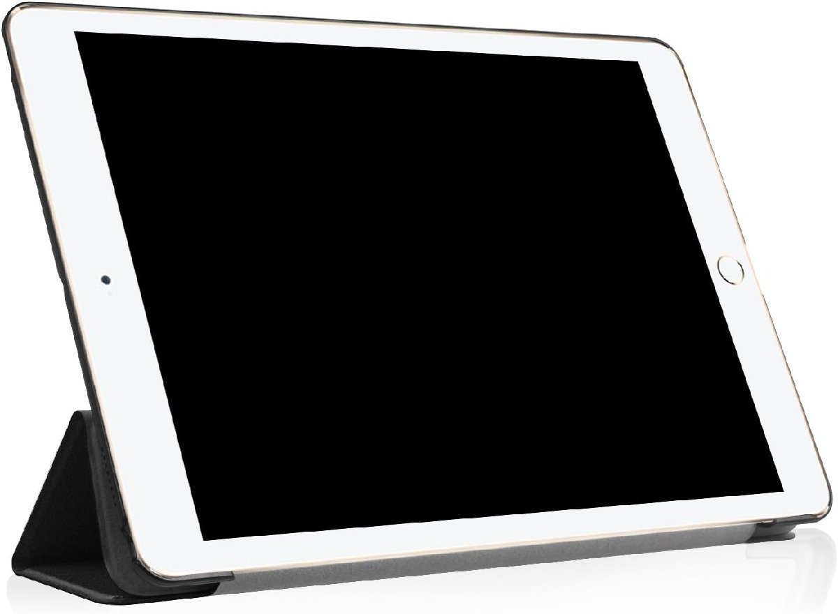 iPad Pro 10.5インチ 2017/Air3 2019用 PUレザー 三つ折り スマートケース　スタンド機能 ブラック_画像4