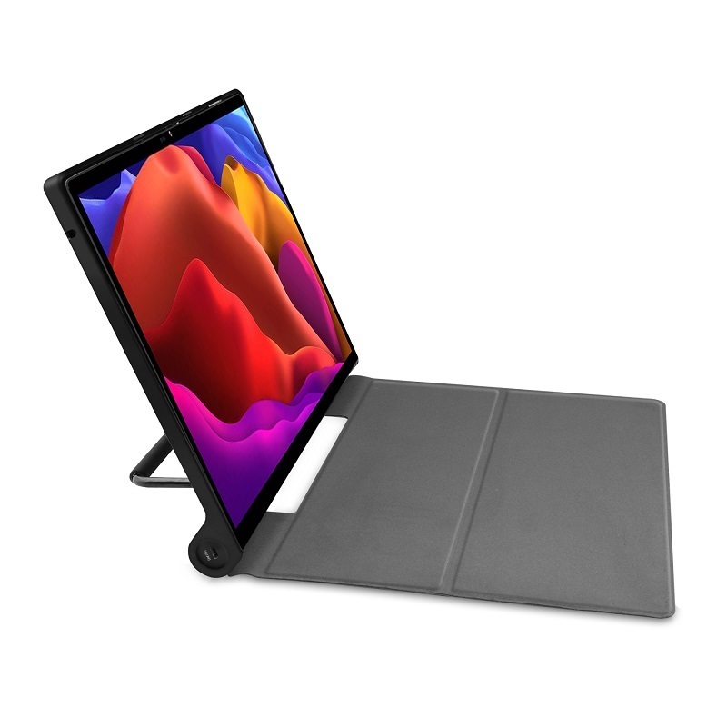 Lenovo Yoga Tab 13インチ YT-K606F用PUレザー マグネット開閉式 タブレットカバーケース スタンド機能 ダークグリーン_画像5