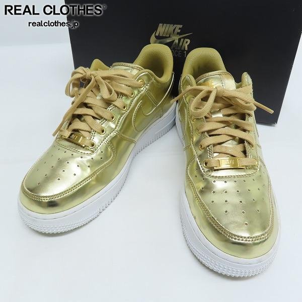 NIKE/ナイキ WMNS AIR FORCE 1 SP METALLIC GOLD/エアフォース1