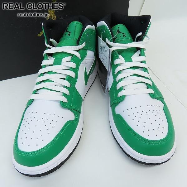 未使用】NIKE/ナイキ AIR JORDAN 1 MID LUCKY GREEN エアジョーダン1