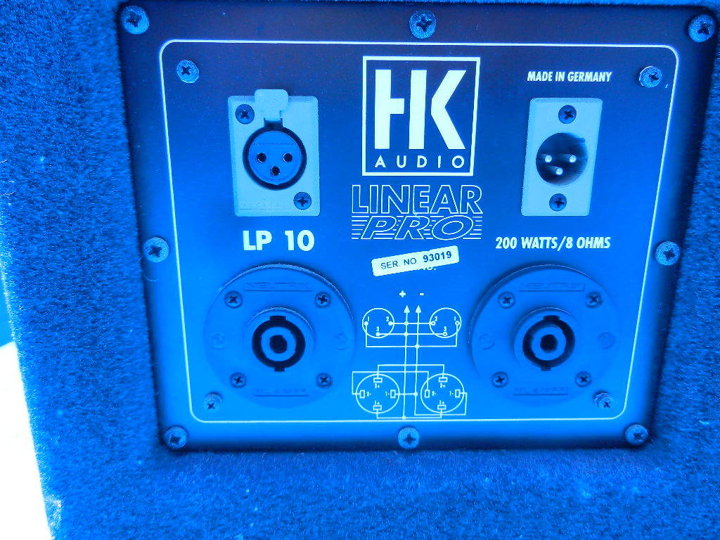 hf230805-011Z HK AUDIO モニタースピーカー ペア 音出し確認済み 200W８Ω 型番不明 PA機器 音響機器 ライブハウス　　_画像5