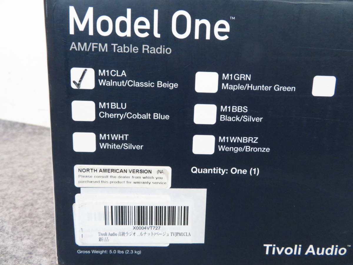 Tivoli Audio MODEL ONE AM / FM表無線電核桃/經典米色Tivoli Audio 原文:Tivoli Audio　MODEL ONE　AM/FM Table Radio　Walnut/Classic Beige　チボリオーディオ　