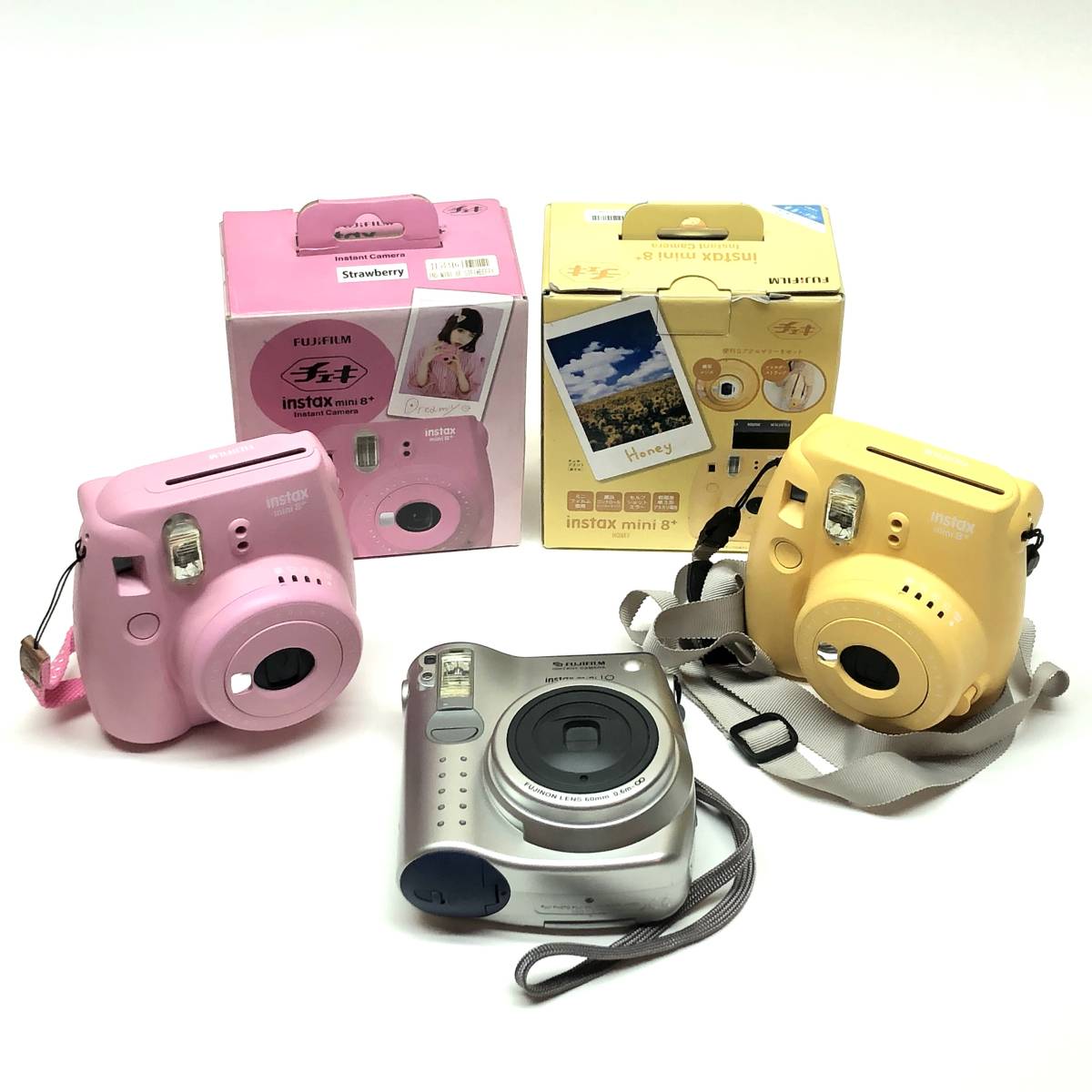 tu105 FUJIFILM フジフィルムチェキinstax mini 8+ instax mini 10 計3