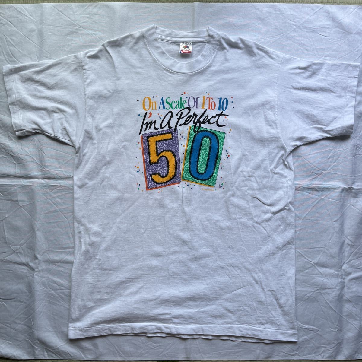 90's USA製 フルーツ オブ ザ ルーム FRUIT OF THE LOOM プリントTシャツ XL_画像8