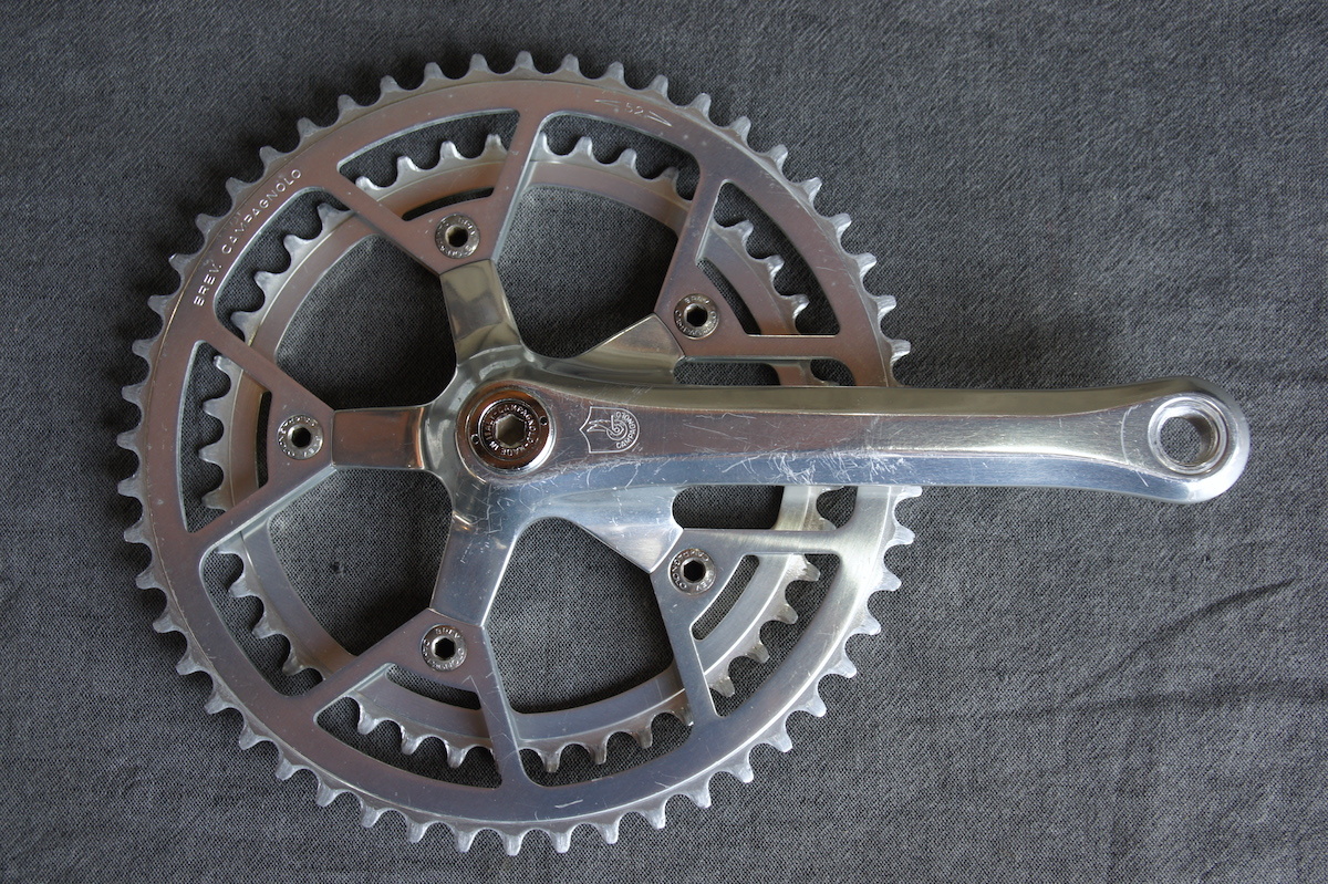 送料込 80s Campagnolo Victory クランク 52T/42T 170mm Cレコ期 送料込 80s Campagnolo Victory クランク 52T/42T 170mm Cレコ期