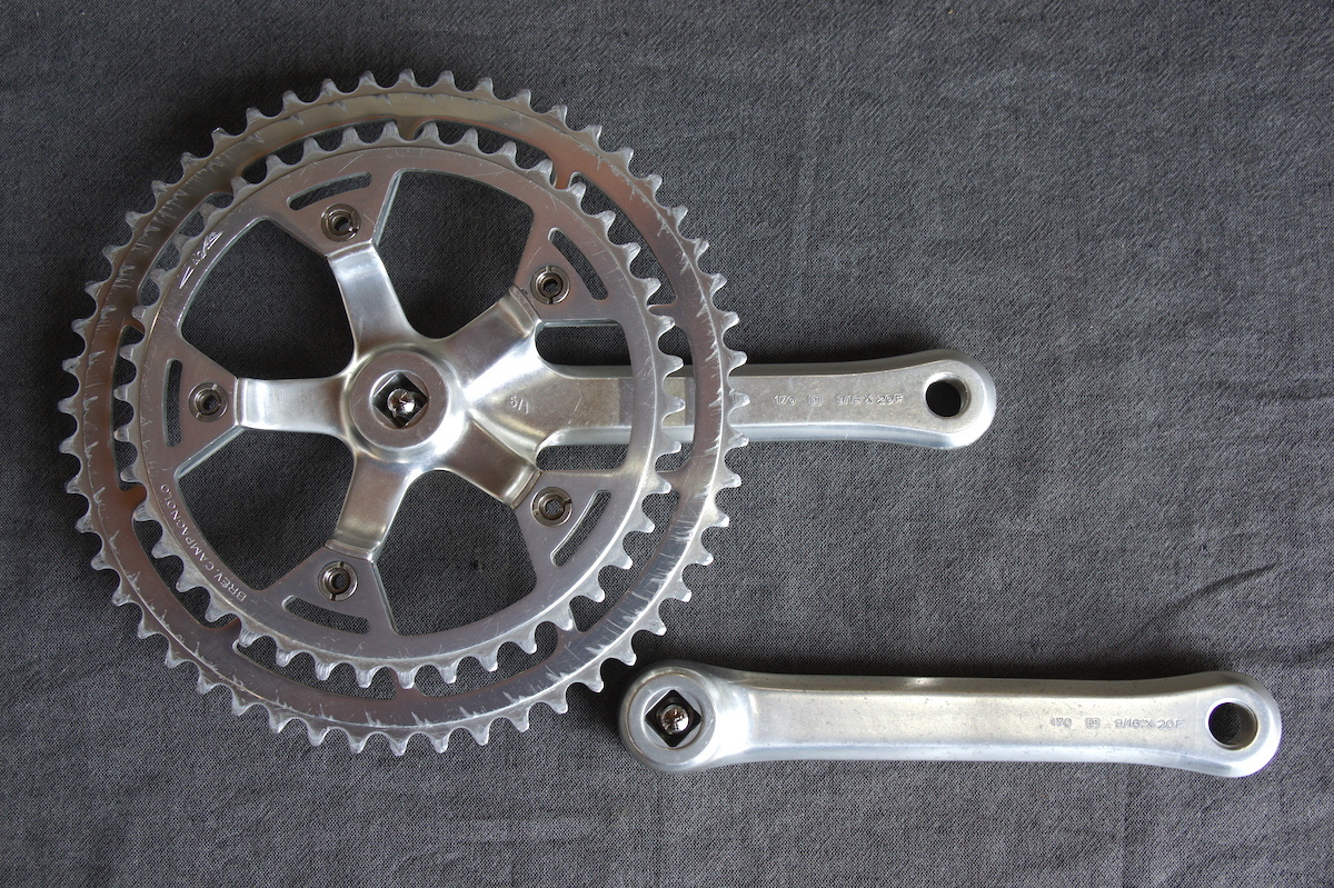 送料込 80s Campagnolo Victory クランク 52T/42T 170mm Cレコ期 送料込 80s Campagnolo Victory クランク 52T/42T 170mm Cレコ期