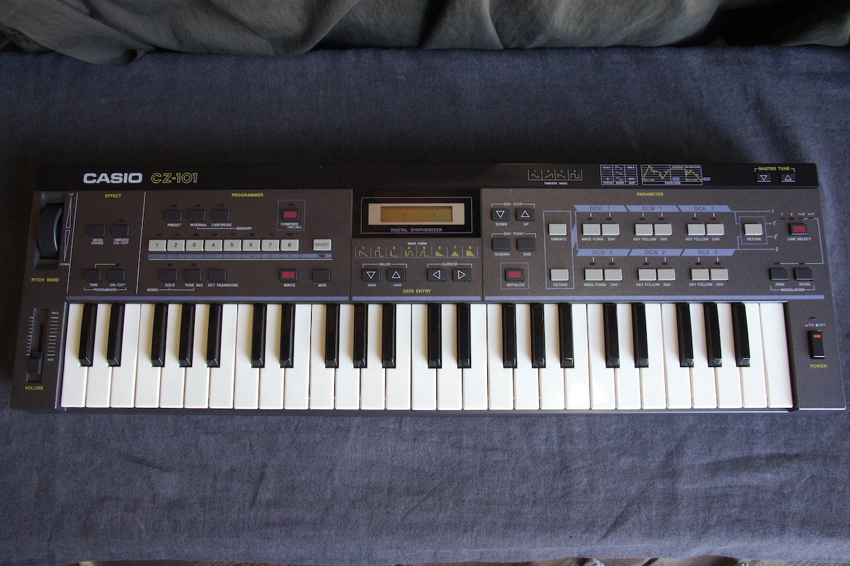 送料込 外観動作良好 名機 80年代 CASIO CZ-101 PD音源 送料込 外観動作良好 名機 80年代 CASIO CZ-101 PD音源