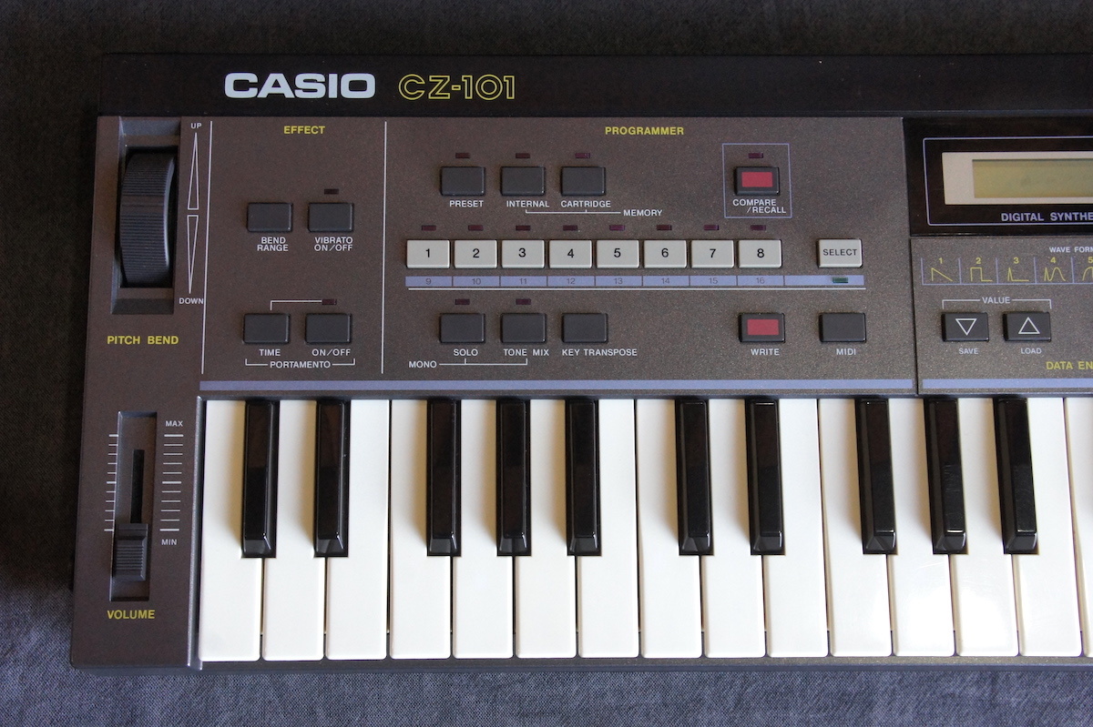 送料込 外観動作良好 名機 80年代 CASIO CZ-101 PD音源 送料込 外観動作良好 名機 80年代 CASIO CZ-101 PD音源