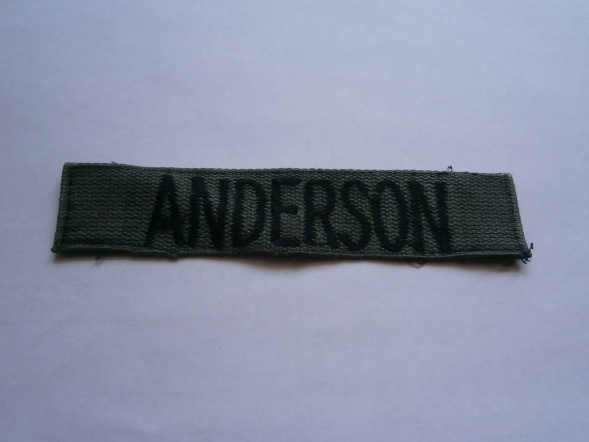米軍実物ネームテープ us army サブデュード andersonの画像1