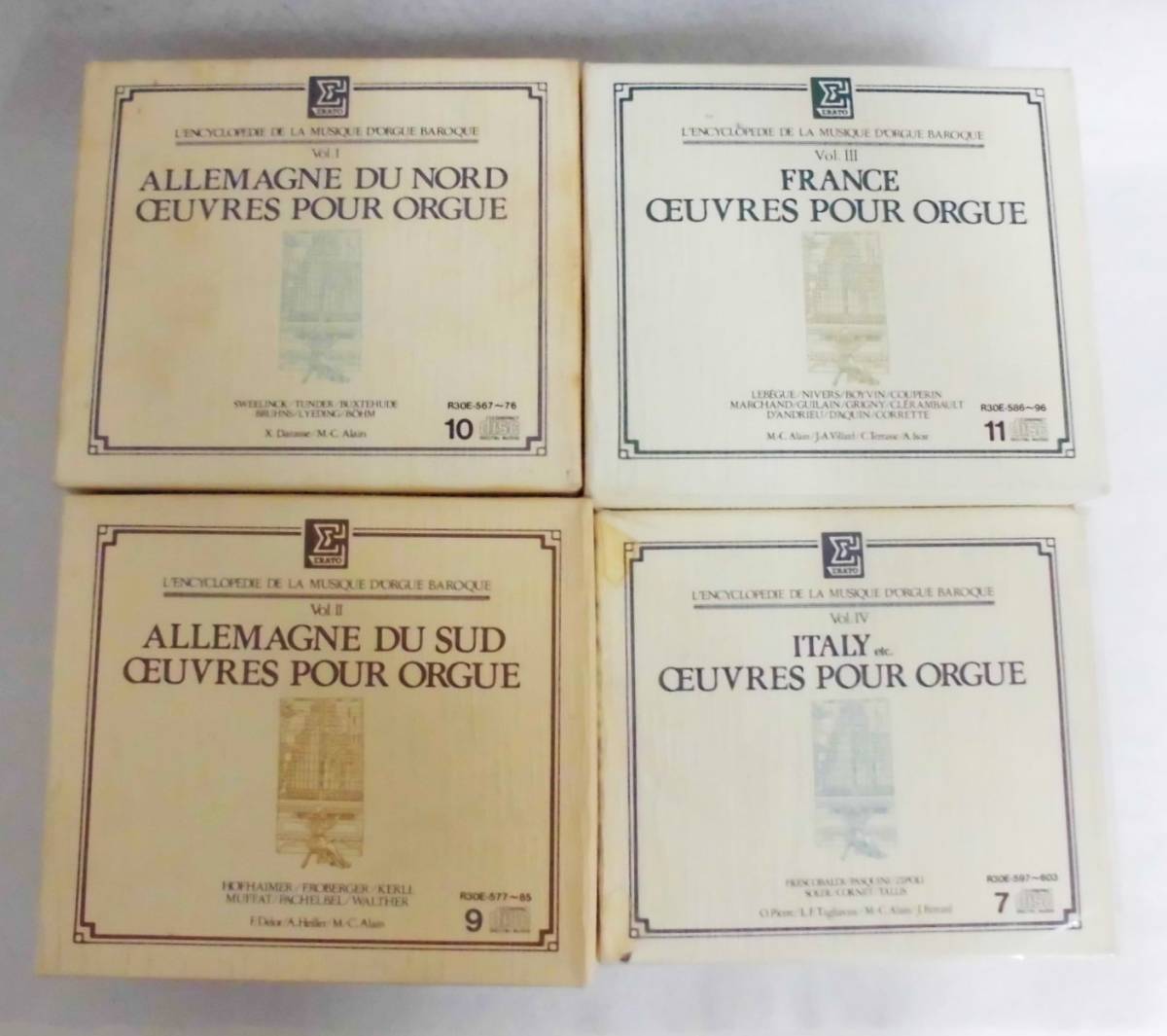 バロック・オルガン大全集　Ⅰ　Ⅱ　Ⅲ　Ⅳ　セット　限定生産　10枚組 9枚組 11枚組 7枚組　現状品