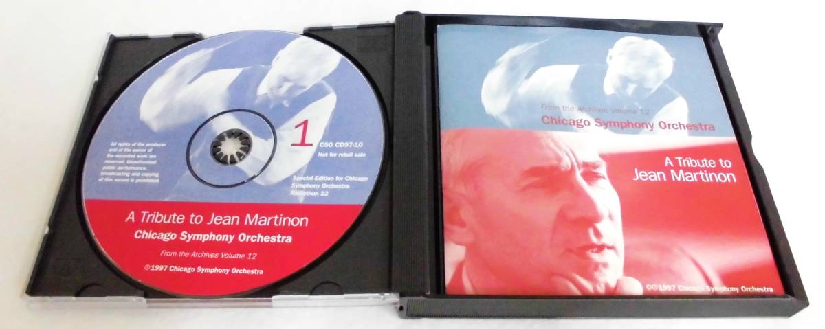 シカゴ交響楽団自主制作vol.12　A Tribute to Jean Martinon (ジャン・マルティノン)（２枚組）現状品◎_画像6