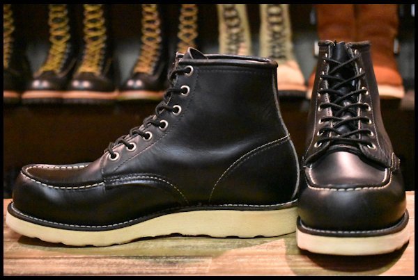 信頼 REDWING (レッドウィング) US6.5E-約24.5cm ブラックチェリー