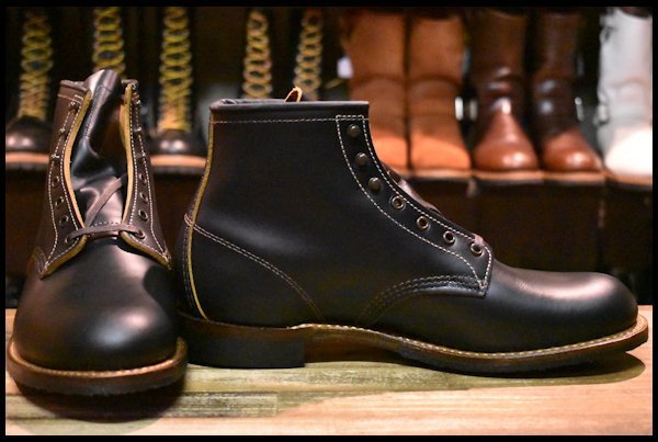 本物の 箱付 【10D 未使用 HOPESMORE redwing ブーツ フラットボックス