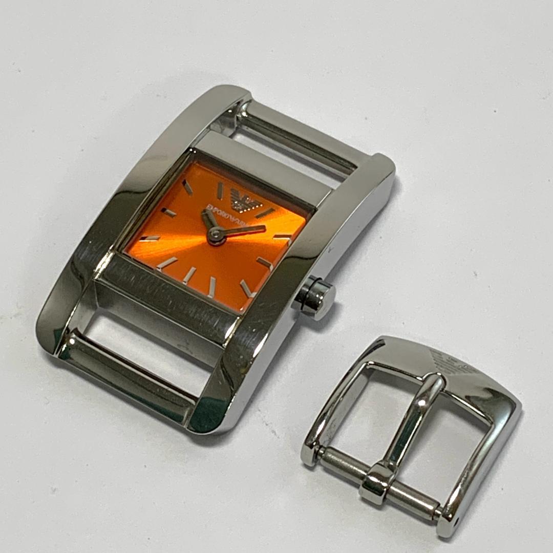  533 EMPORIO ARMANI エンポリオアルマーニ レディース 腕時計 ベルト無 フェイスのみ 新品電池交換済 クオーツ式 人気 希少の画像2