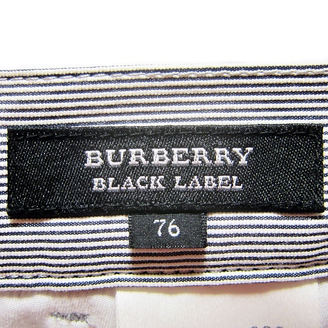 即決★BURBERRY BLACK LABEL★W76≒78㎝ カーゴパンツ バーバリーブラックレーベル 廃番 ストライプ柄 刺繍柄 スラックス 三陽商会_画像10