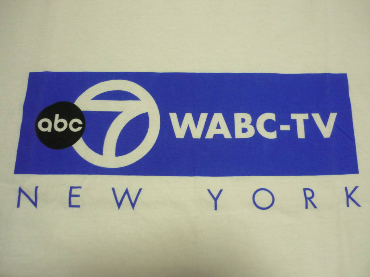 USA製　WABC-TV　NEW YORK　ABC放送　テレビ局　7チャンネル　半袖　Tシャツ　企業物　サイズS　_画像3