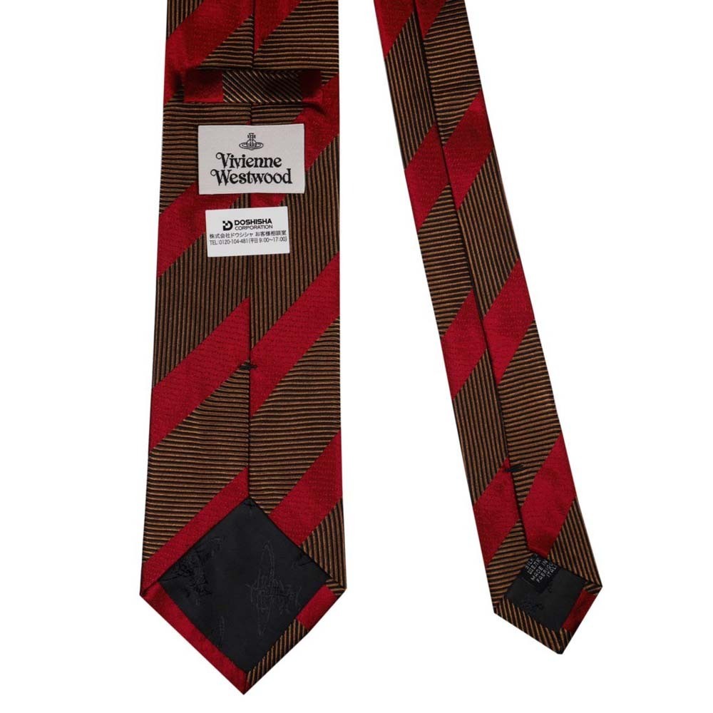  Vivienne Westwood галстук AW2021 модель 81050004 W001J E405-GOLD 8.5cm GOLD Gold полоса 