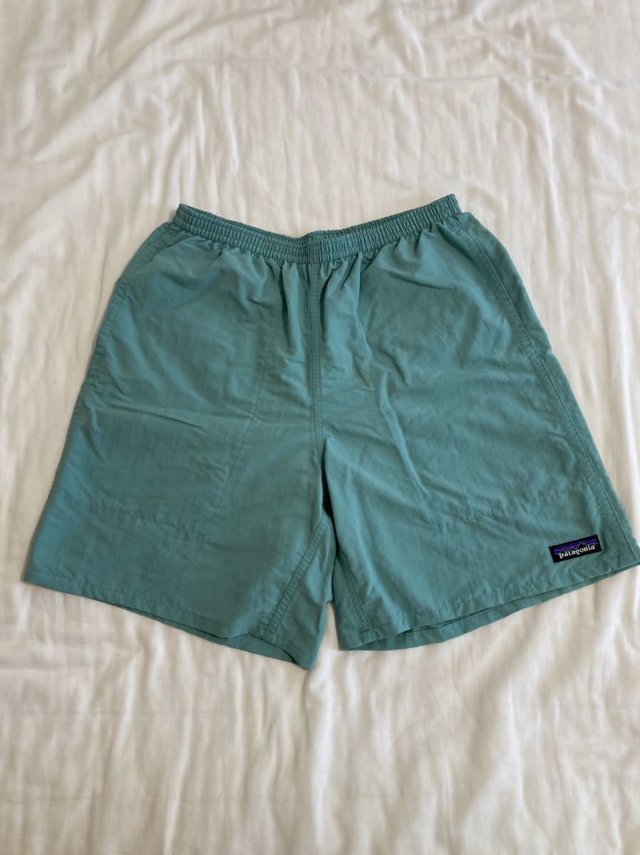 メーカー再生品】 美品 patagonia バギーズロング S LBYG (Light Beryl