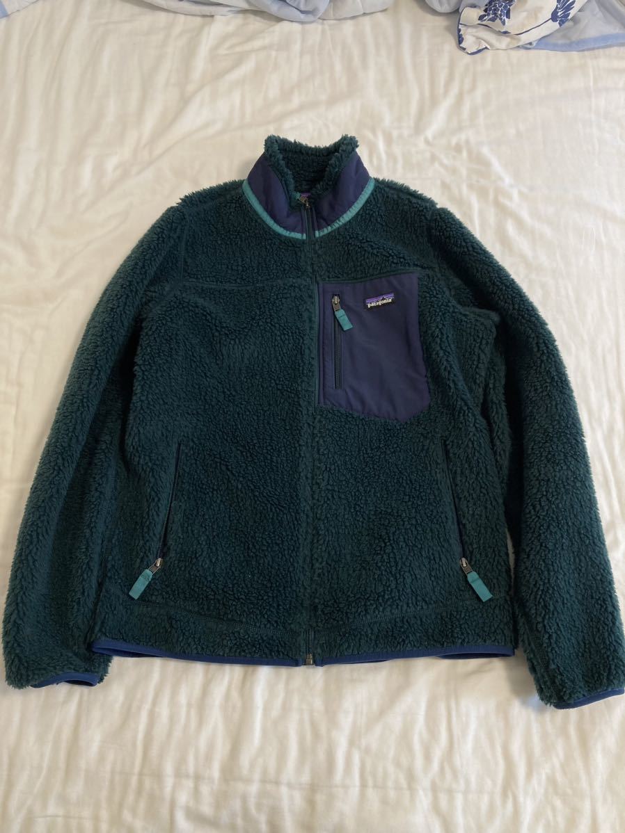 美品 patagonia パタゴニア ウィメンズ クラシック レトロX ジャケットL (DBGR) RETRO X JACKET フリース メンズ キャンプ アウトドア camp_画像1