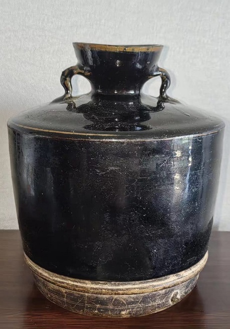 中国文物 古瓷 収集家の放出品 宋代吉州黑釉雙耳罐+soporte.cofaer.org.ar