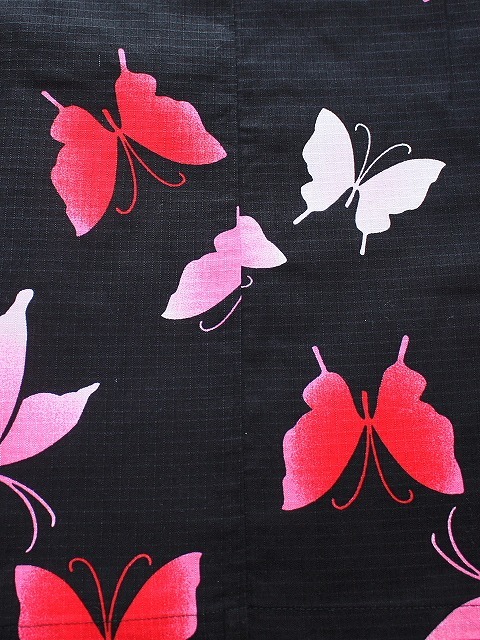  lady's jinbei J0406-01 free shipping for women jinbei L size for summer jinbei black ground . butterfly. pattern room wear -