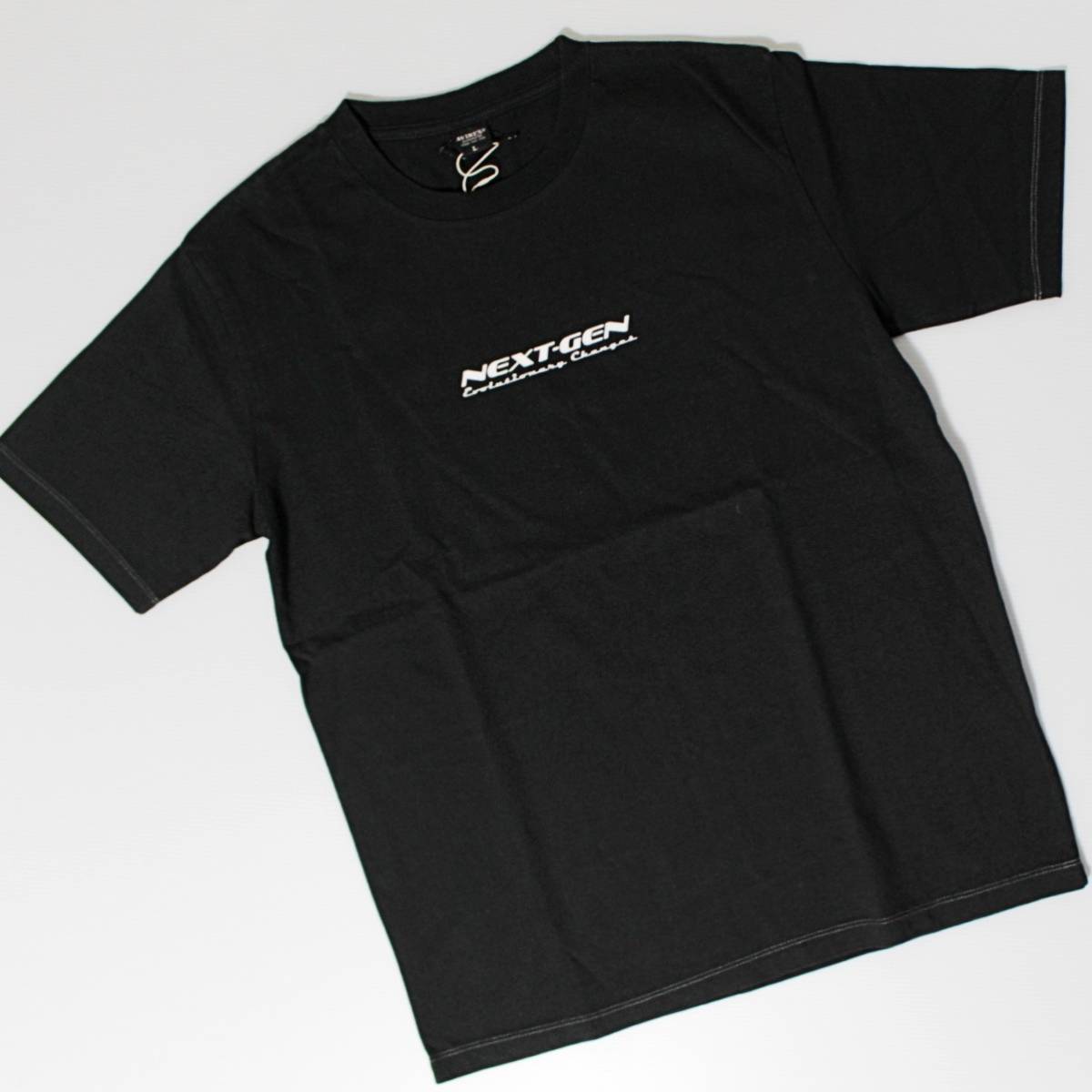 新品 アヴィレックス バックテキストデザイン ビッグロゴTシャツ Lサイズ 黒　Ｋ2120_画像2