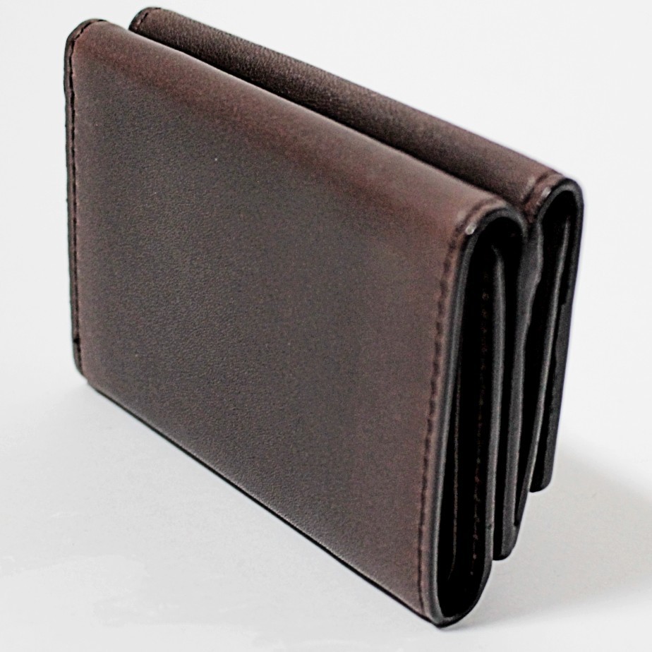 新品 マッキントッシュフィロソフィー バッキンガムベア スナップボタン三つ折り財布 茶系　K2362_画像2