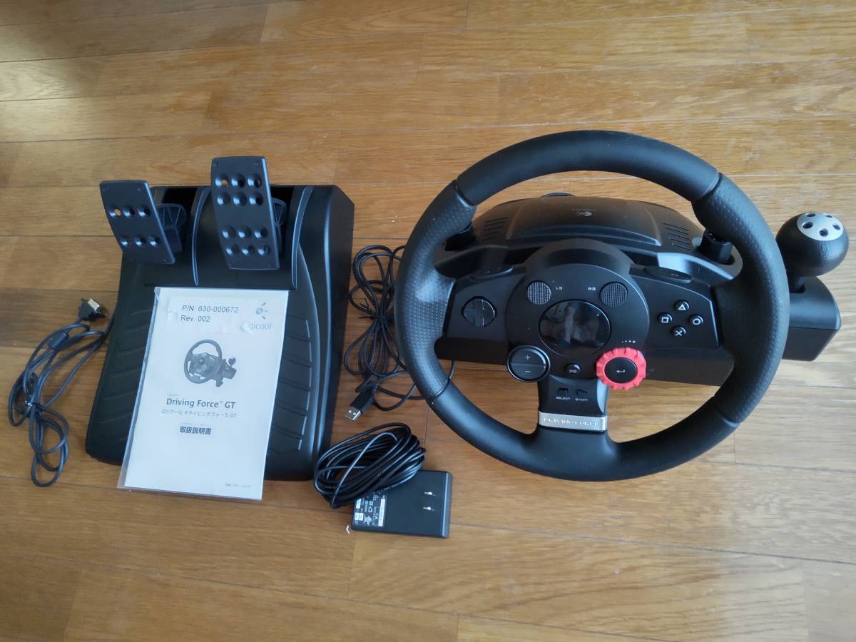 ロジクール　ドライビングフォース Logicool Driving Force GT　PS2＆PS3対応　（中古）_画像1