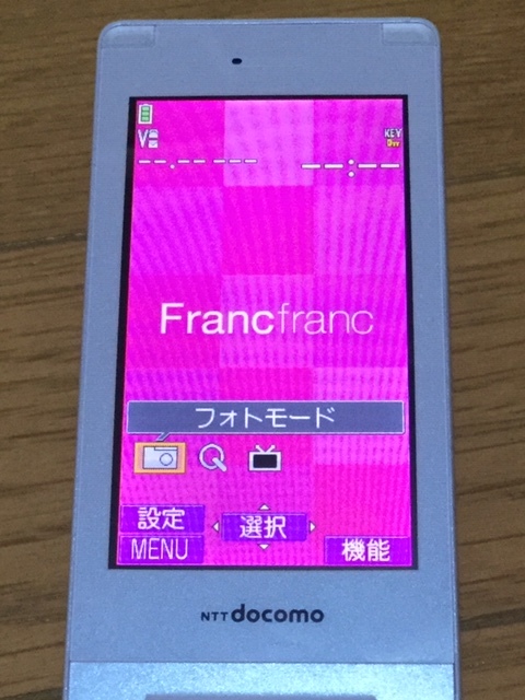 ★N706i★パールホワイト★携帯★ガラケー★NEC★Franc franc★フランフラン★レア★docomo★ ドコモ★美品★_画像5