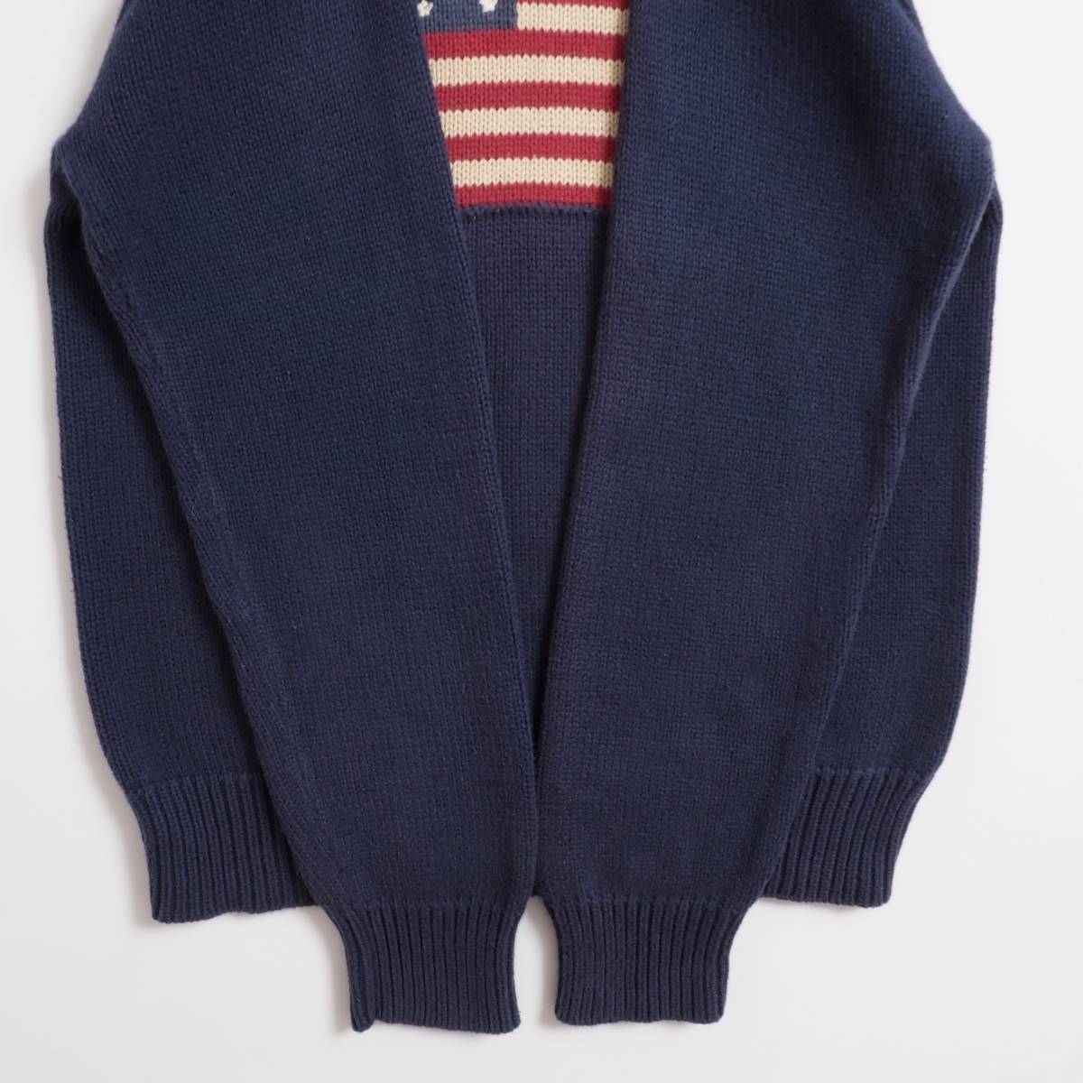 ラルフローレン Ralph Lauren ニット セーター ネイビー 星条旗柄 美品
