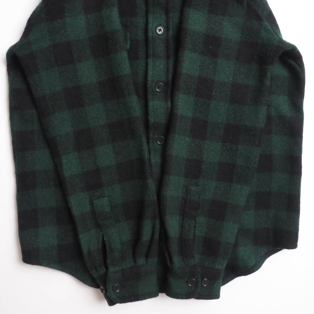 注文割引 ウールリッチ Woolrich 90年代 ウールシャツ 長袖 ブラック