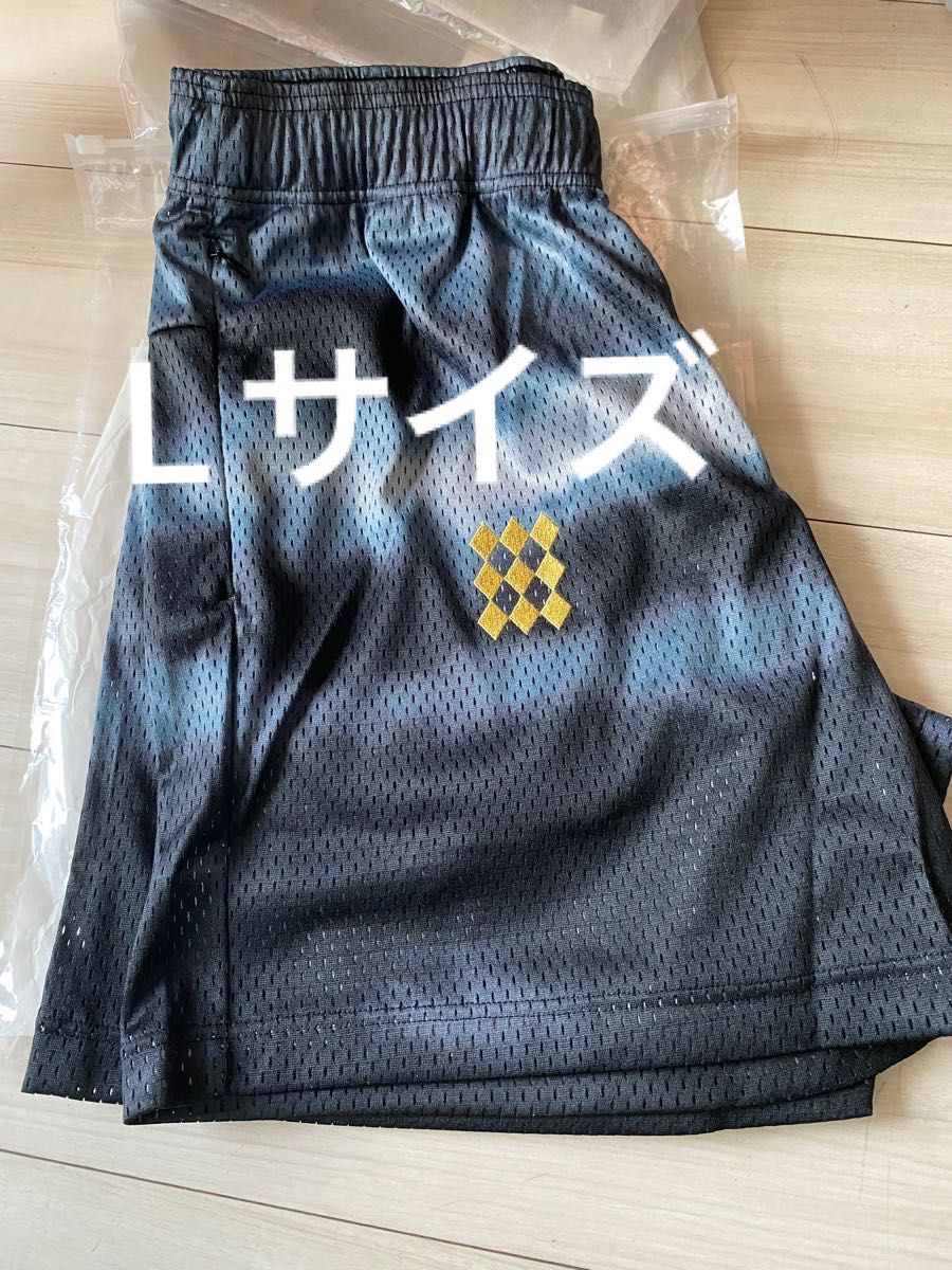 Tides Pattern Mesh Zip Shorts (black) Lサイズ｜PayPayフリマ