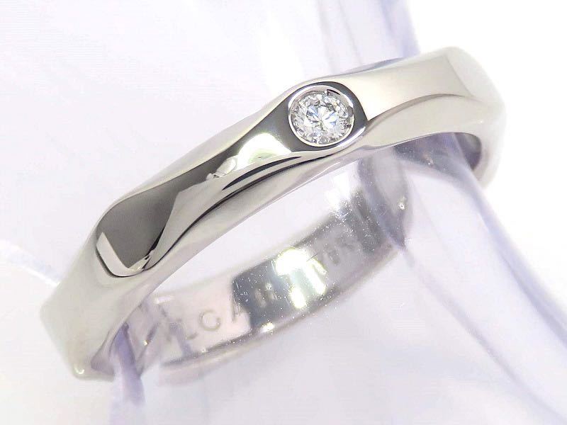 BVLGARI BVLGARY Pt950 diamond in fi NEAT wedding * band #48 platinum 