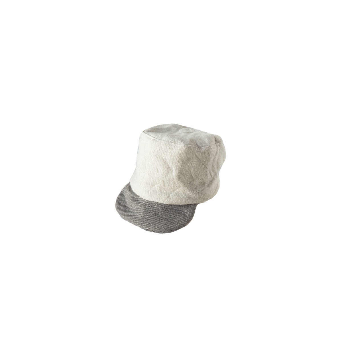 【公式】 ホワイト、グレー草木染め、デッドストックウール子供用キャップ、サイズ調整可能(約1才から9才) MZ original 帽子