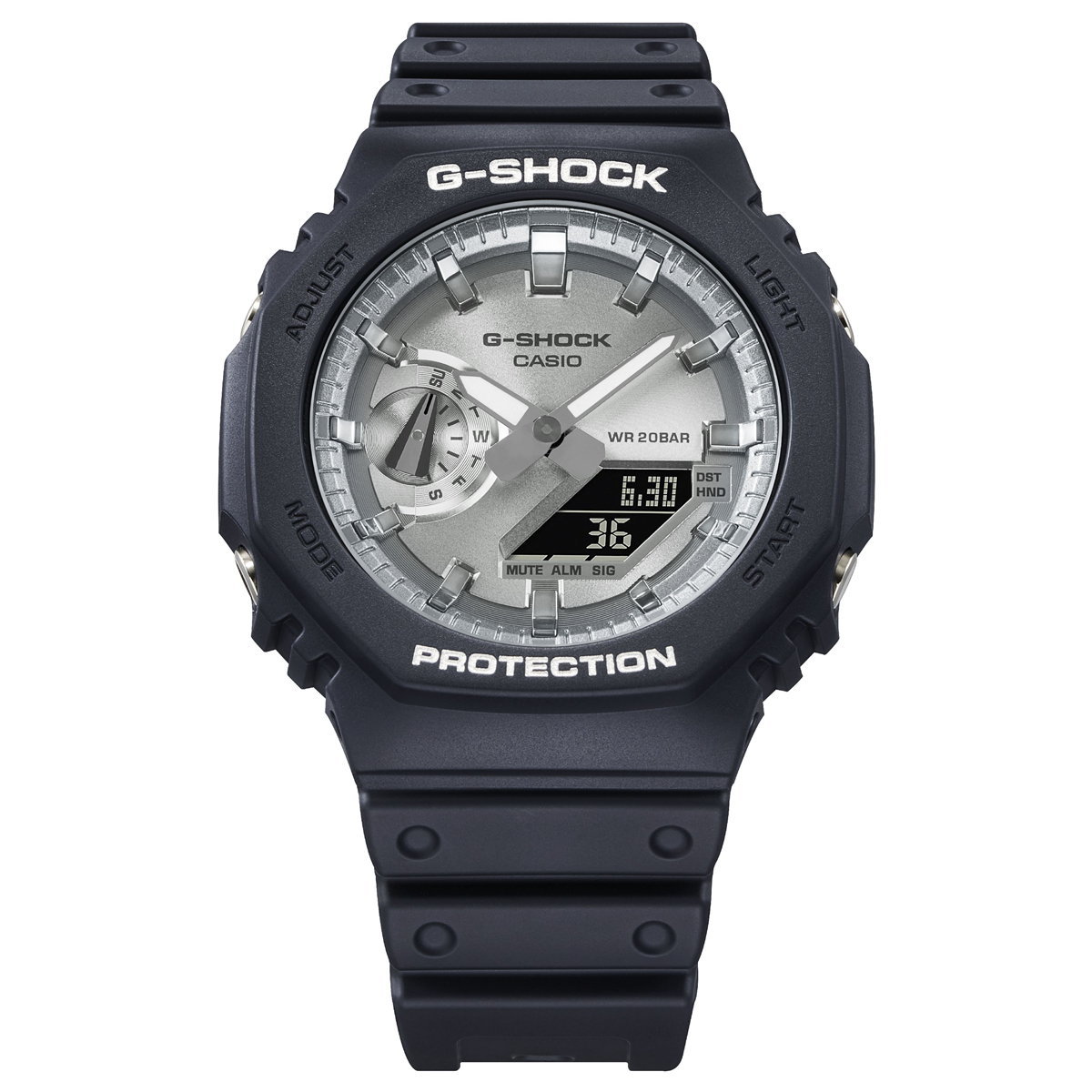 【新品未使用】G-SHOCK★GA-2100SB-1AJF★Metalic Dial(シルバーフェイス)★国内正規品★タグ付き★送料無料