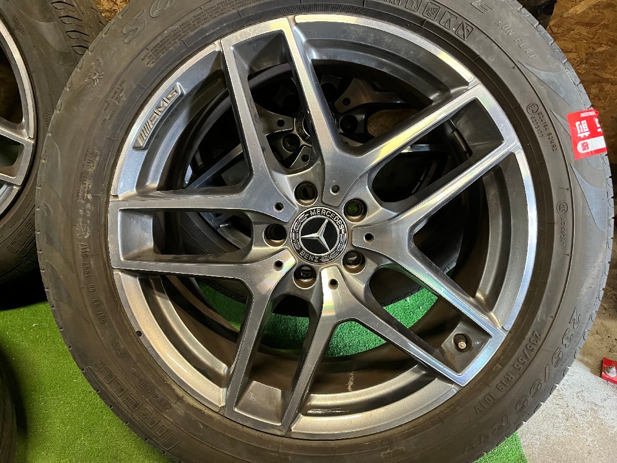 ベンツ Sクラス W222 AMG 純正 19インチ 8J +38 235/55R19 PIRELLI SCORPION VERDE ランフラット 夏タイヤ タイヤホイール ４本セット_画像3