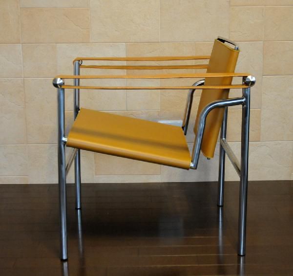 ル・コルビジェ/LC1 レザー 本革　スリングチェア/色　タン/最高級レザー仕様 Le Corbusier Sling Chair デザイナーズ家具_画像3