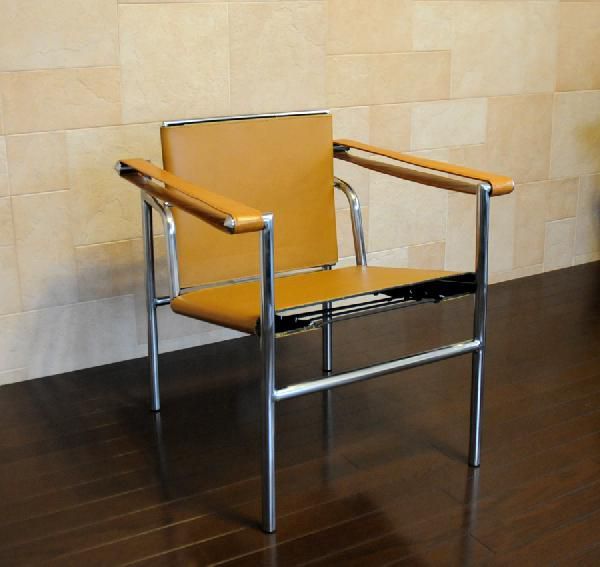 ル・コルビジェ/LC1 レザー 本革　スリングチェア/色　タン/最高級レザー仕様 Le Corbusier Sling Chair デザイナーズ家具_画像1