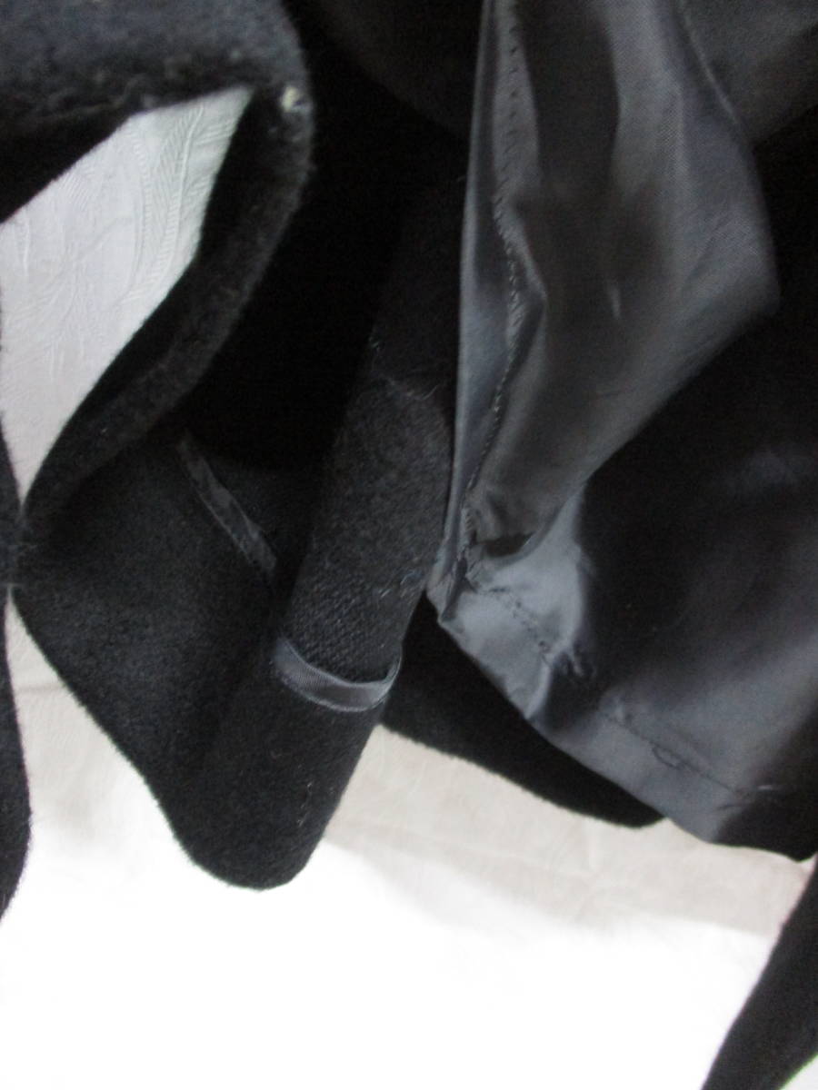 ロングコート黒ダルシアナ　１００％カシミア　１１号　検　レディースファッション　カシミアコート_画像8