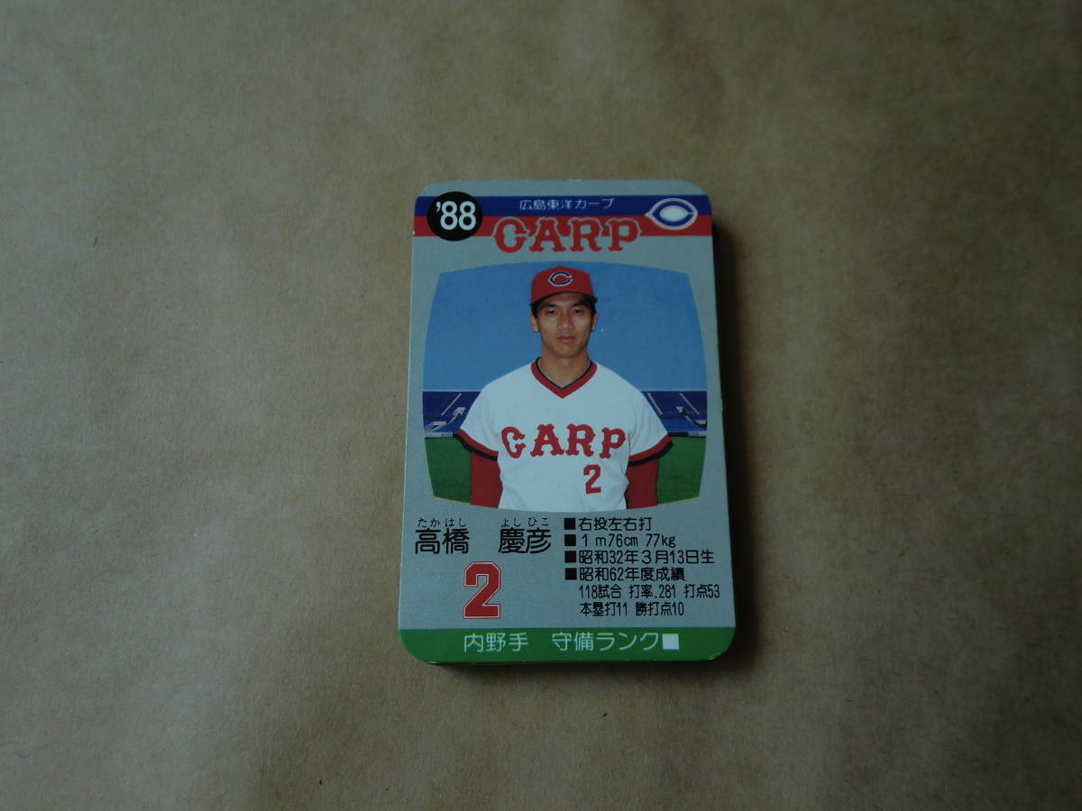 旧タカラ　プロ野球ゲーム　カード　８８年　広島東洋カープ　選手カード３０枚_画像1