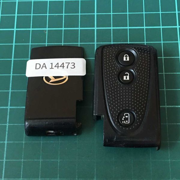 DA14473 点灯無しダイハツ 純正 スマートキー 3ボタン キーレス L375S L385S タント タントカスタム 電動スライドドア グレーフタ_画像1